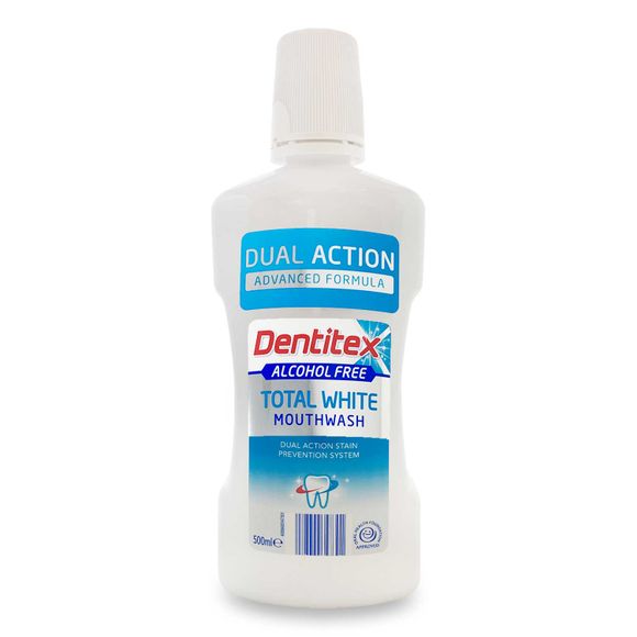 Alcohol Free Total White Mouthwash 500ml Dentitex